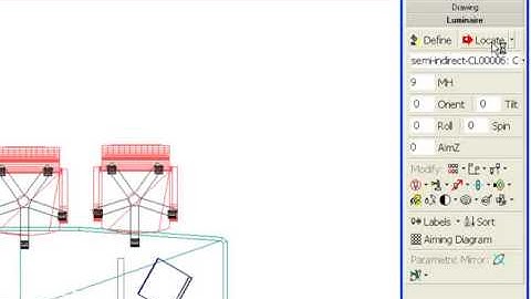 Luminaire Locations Options in AGi32: Locate