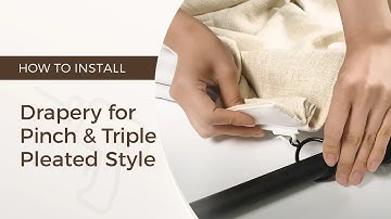How to Install Drapery with Adjustable Pin Hooks
