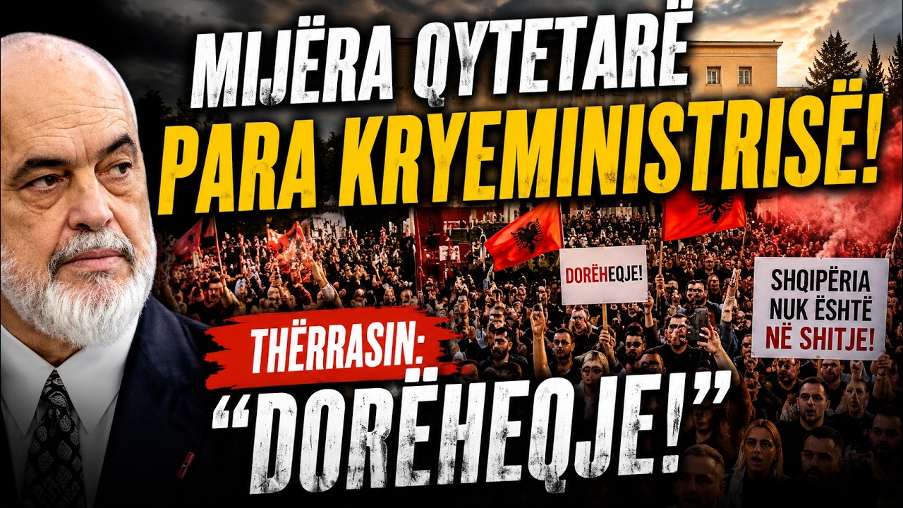 “Shqipëria nuk është në shitje”! Protestë masive në Tiranë, tronditet Edi Rama! Flet Romeo Kara