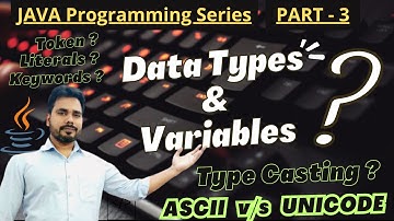 DATA TYPES | Tokens | Keyword | Variables | Type Casting | detailed explanation - by Manish sir VEPS