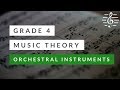 Grade 4 Music Theory - Orchestral Instruments & Families