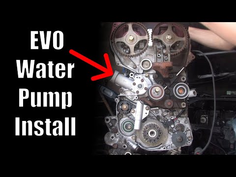 Mitsubishi Water Pump install – Evo8 Evo9 – Lancer Evolution