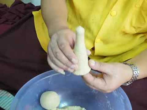 Drikung Kagyu Lama Sonam make a Torma (simple)