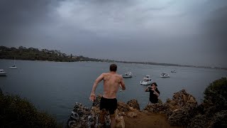 Black Wall Reach Cliff Jumping during MASSIVE PERTH STORM!