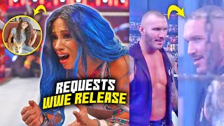 Sasha Banks REQUESTS WWE Release! (Randy Orton BREAKS CHARACTER On Air) Wrestling News