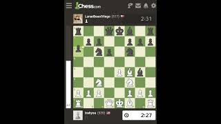 3 MIN BLITZ WIN!!! 500 elo #checkmate #chess