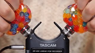 [ASMR] 色々な物でマイクを触る / 耳を塞ぐ / TASCAM DR-40X [声なし-No Talking]