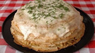 Красивая закуска на праздничный стол БЛИННЫЙ ТОРТ Красивая закуска на праздничный стол БЛИННЫЙ ТОРТ