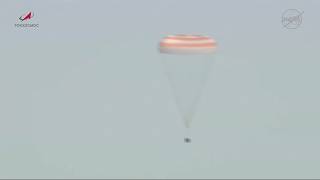 Astronauts return to Earth from ISS screenshot 2