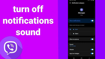 How To Turn Off notifications sound On Viber App