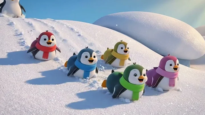 Five Little Penguins | Nursery Rhymes & Kids songs | Baby LoLo