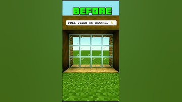 🤫Minecraft CONNECTED GLASS Mod✨ #shorts #minecraft #minecraftmods