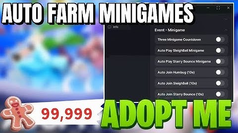 NEW Adopt Me! Roblox Script | Auto Farm Gingerbread, Auto Play Minigames, Auto Join Minigames