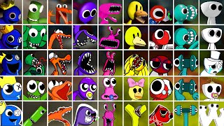 New Rainbow Friends But All Versions Sing It Fnf New Mod Roblox Rainbow Friends All Phases