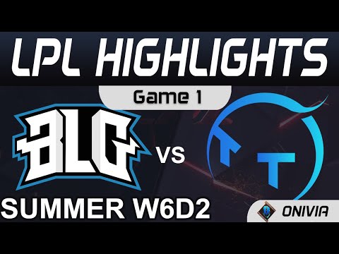 BLG vs TT Highlights Game 1 LPL Summer Season 2021 W6D2 Bilibili Gaming vs ThunderTalk Gaming