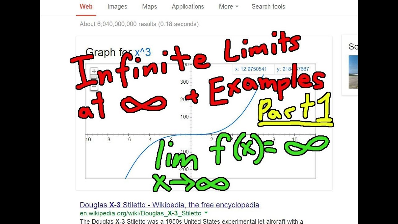 Infinite Limits at Infinity + Examples Part 1 - YouTube