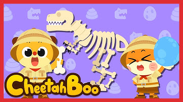 🦕🦖Dinosaur Fossils Song | Finding Fossils | Nursery Rhymes | Kids song | #Cheetahboo🦕🦖