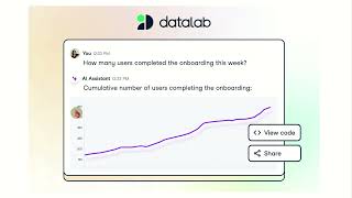 Introduction to DataLab - DataCamp's new AI powered Notebook Data Analysis Tool for R & Python