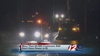 Half of power outages restored