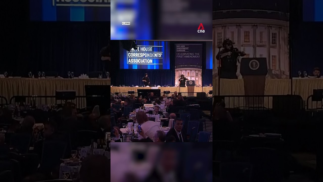What happened just before shooting at White House Correspondents' Dinner