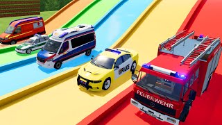 POLICE CAR, AMBULANCE, FIRE TRUCK, COLORFUL CARS FOR TRANSPORTING! -FARMING SIMULATOR 22 by Police Car Tube 41,917 views 4 weeks ago 28 minutes