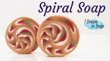 Making Cold process SPIRAL SOAP. Cold process soap making tutorial. Rimmed Soap, Soap Curls