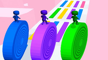LAYERS ROLL game BIG UPDATE 🌈👩🏻‍🦰💕 Gameplay All Levels Walkthrough iOS, Android New Game Mobile 3D