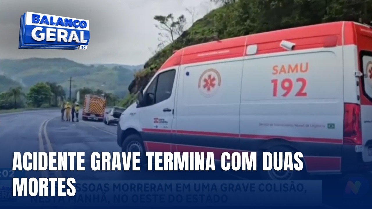 Duas pessoas morrem em acidente na BR-480, em Chapecó