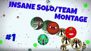 Agar io INSANE Solo Team Montage    Popsplits, Double Splits, Realtime Splitrunning, Pre Splits