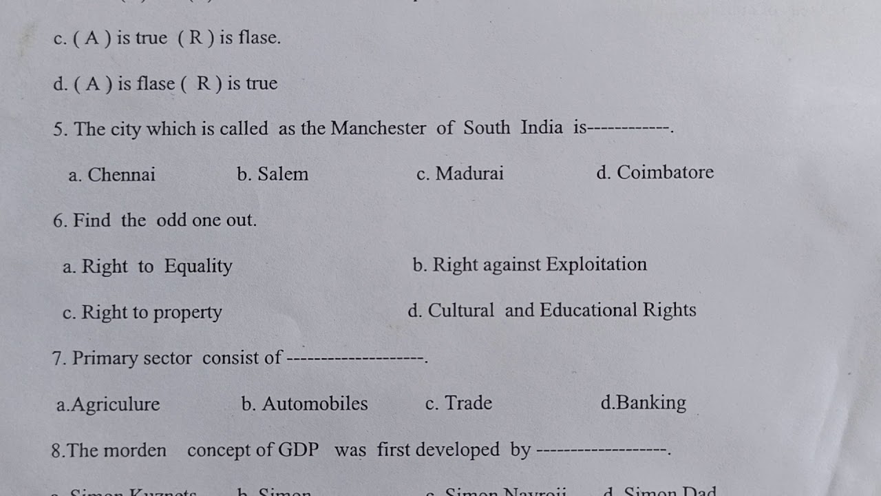 Question paper 2021 | Mathsclasski