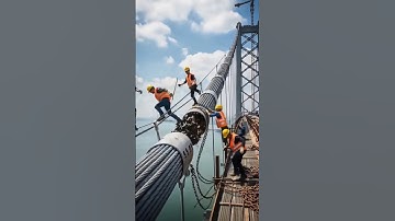Steel Cable Explodes Mid-Construction-World’s Tallest Bridge Cable Snaps Mid-Air! #fail #bridge