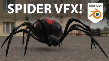 Animated Spiders in Blender! (Spyderfy Add-on)