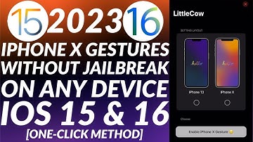 Get iPhone X Gestures without Jailbreak iOS 15 & iOS 16 | Home Button Gestures iOS 15 & iOS 16 No JB