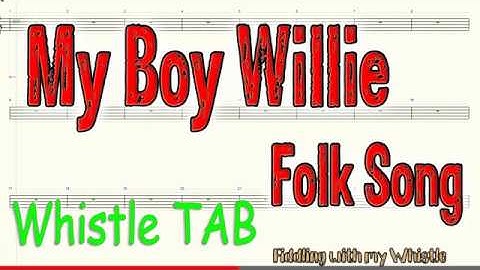 My Boy Willie - Folk Song - Tin Whistle - Play Along Tab Tutorial