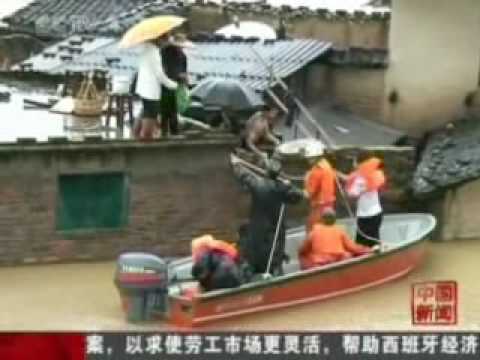 Video: Banjir kuat di China pada tahun 2016