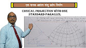 Simple Conical Projection With Two Standard Parallel Conical Projection With One Standard Parallel || Conical Projection -  Youtube