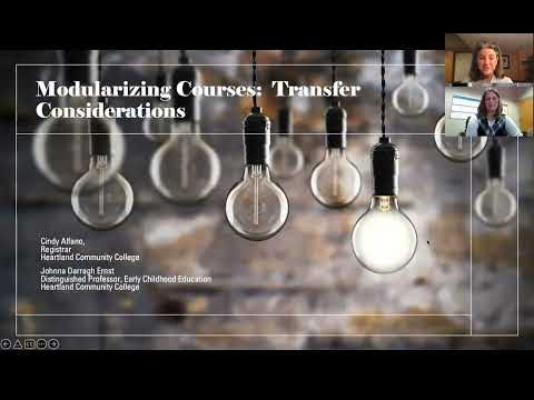 Modularizing Courses: Transfer Considerations - YouTube