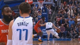 Luka Doncic Shows James Harden His Step Back Is Better After Harden Shows Off His Own Step Back