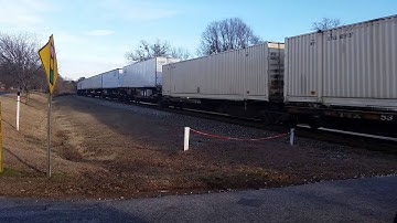 NS 213 Intermodal Taylors, SC w/CSX GEVO leading