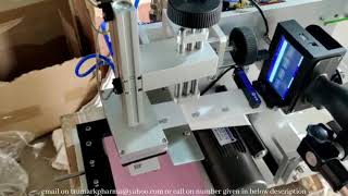 FLAT BOTTLE LABELING MACHINE  WITH INKJET DATE PRINTER