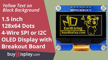 SPI I2C Yellow 1.5" inch Arduino,Raspberry Pi OLED Display 128x64