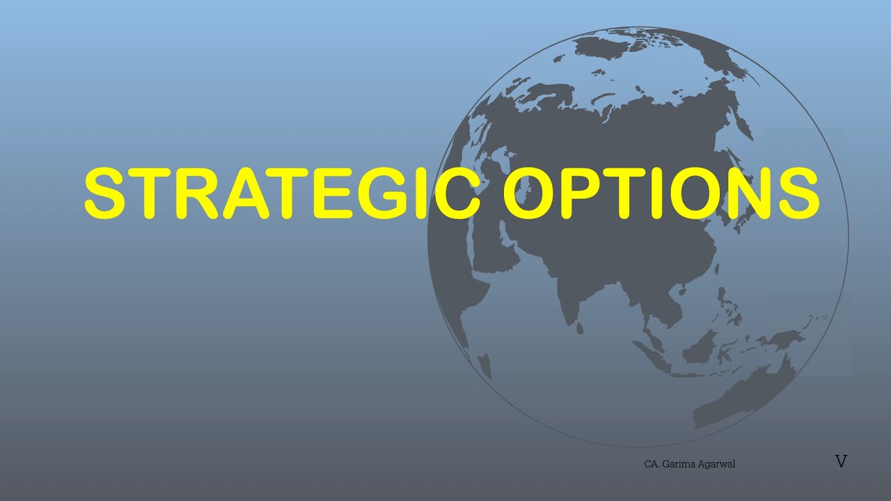 STRATEGIC OPTIONS | Ansoff's Matrix | ADL Matrix | BCG Matrix | General Electric Matrix