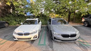 Teaching my friend how to cut up in traffic 330i, 530i #squeezebenz #330i #530i #m340i #540i