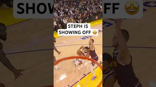 Steph Curry showing that the ball is on a string 😮‍💨