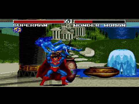 JUSTICE LEAGUE TASK FORCE - (SUPER NINTENDO) - [ SUPERMAN ] - LEVEL HARDEST - PLAYTHROUGH