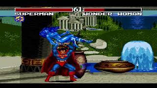 JUSTICE LEAGUE TASK FORCE - (SUPER NINTENDO) - [ SUPERMAN ] - LEVEL HARDEST - PLAYTHROUGH