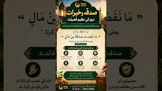 Sadqa O Khairat Ki Fazilat | Kya Sadqa Maal Kam Karta Hai? | Hadith Mubarak | Fikar e Akhrat