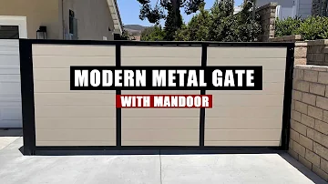 Modern Metal Gate with Mandoor | JIMBO'S GARAGE