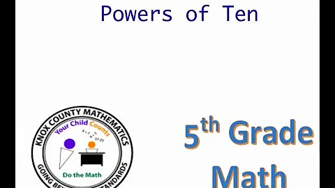 5th Grade Lesson 2- Powers of Ten