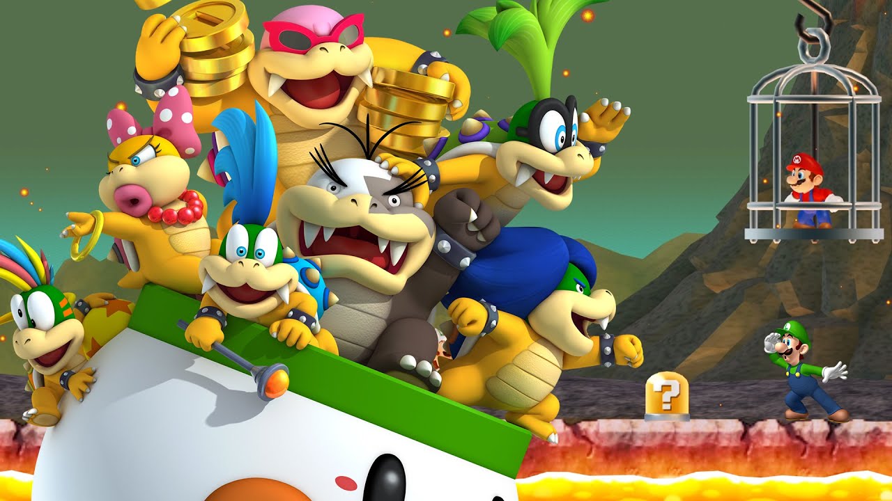 Super Luigi Land Wii All Towers All Castles All Airships All Bosses (No Damage)